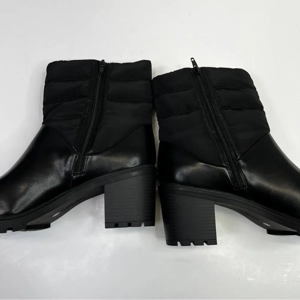 Alfani Belcalise lug sole puffer boots black - 10.5
